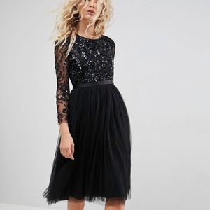 Needle & Thread Embellished Midi Dress - Size 4